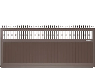 Откатные ворота Doorhan Premium Classic SLG-A с пиками, 6300x2300